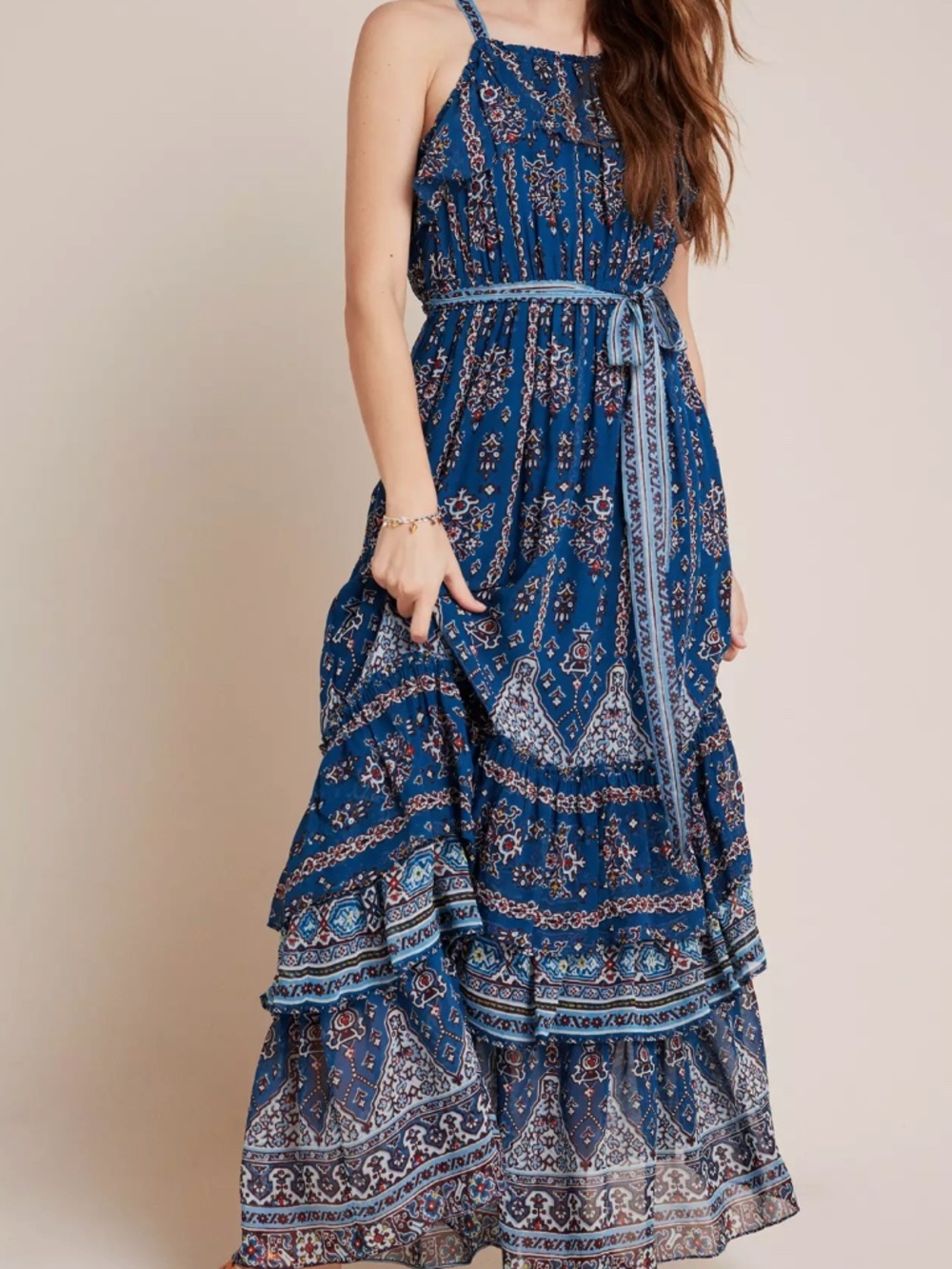 NWT - Anthropologie Sasha Ruffled Maxi Dress - Size 3X